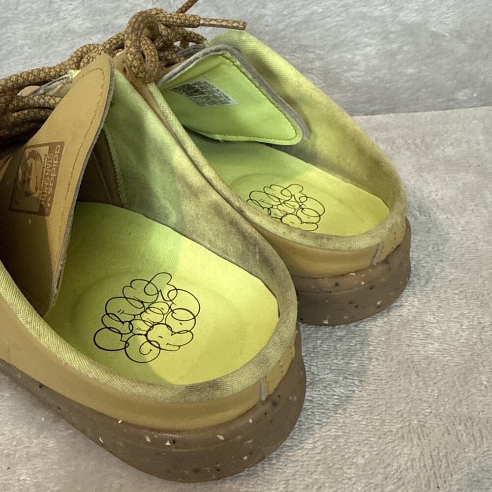 Adidas Stan Smith Mule Clog Tan Leather Rare Mens 8 Plant And Stand Shoes - Picture 4 of 7